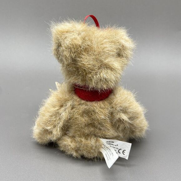 Boyds Jointed Plush Bear Head Bean Heirloom Series Lil' Muffelbeary Scarf Muffs - Picture 3 of 9